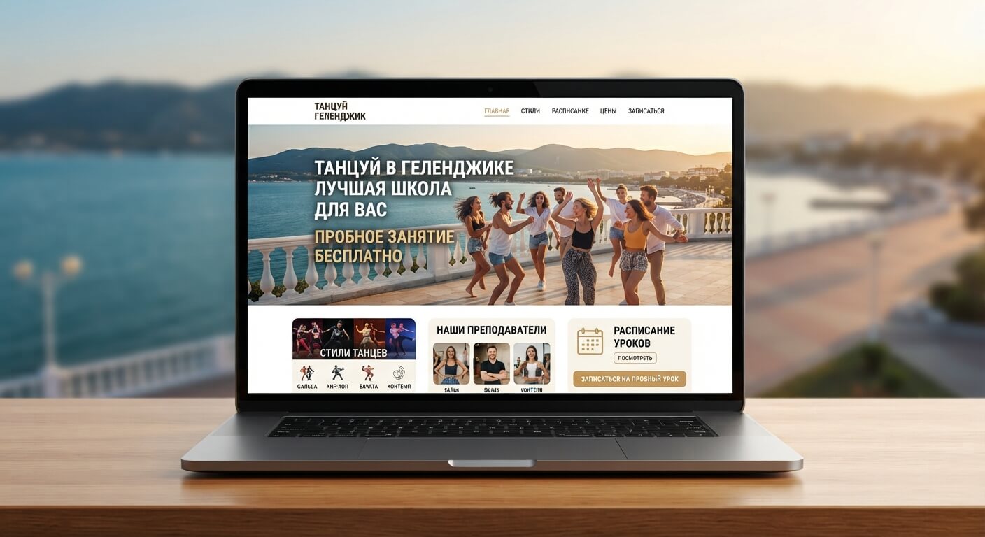 Иллюстрация к статье: Сайт для фитнес-клуба в Геленджике: как продавать абонементы через сайт