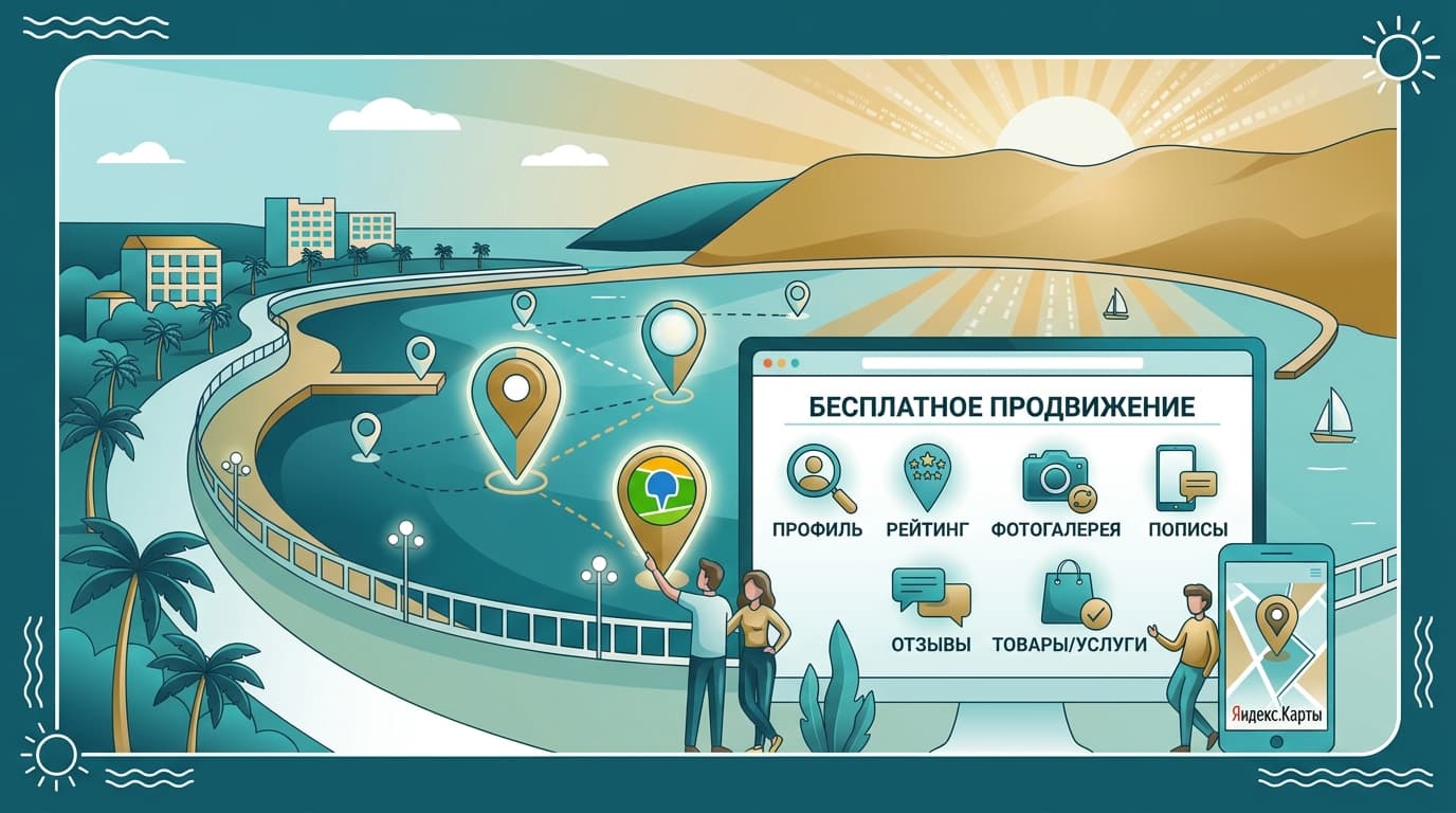 Иллюстрация к статье: Продвижение на Яндекс.Картах и 2ГИС: как получать клиентов бесплатно